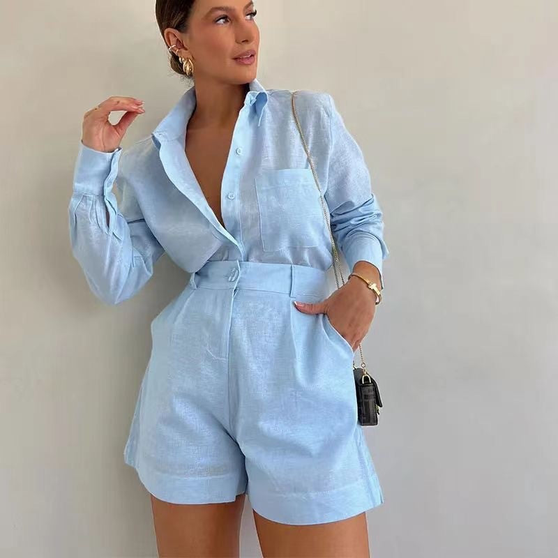 The Capri Linen-Look Blazer & Short Set – image 4
