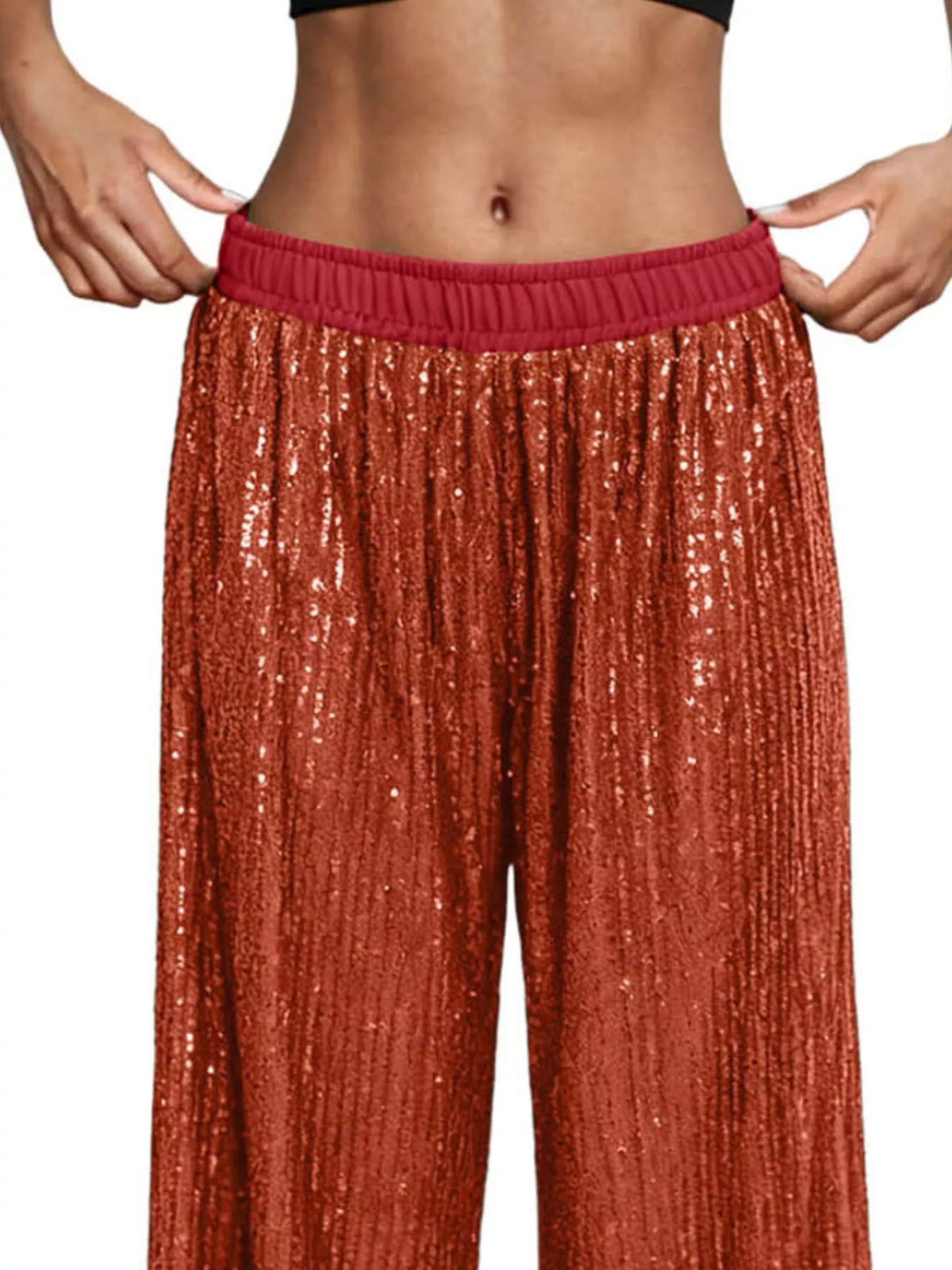 The Champagne Sequin Wide-Leg Pants – image 14