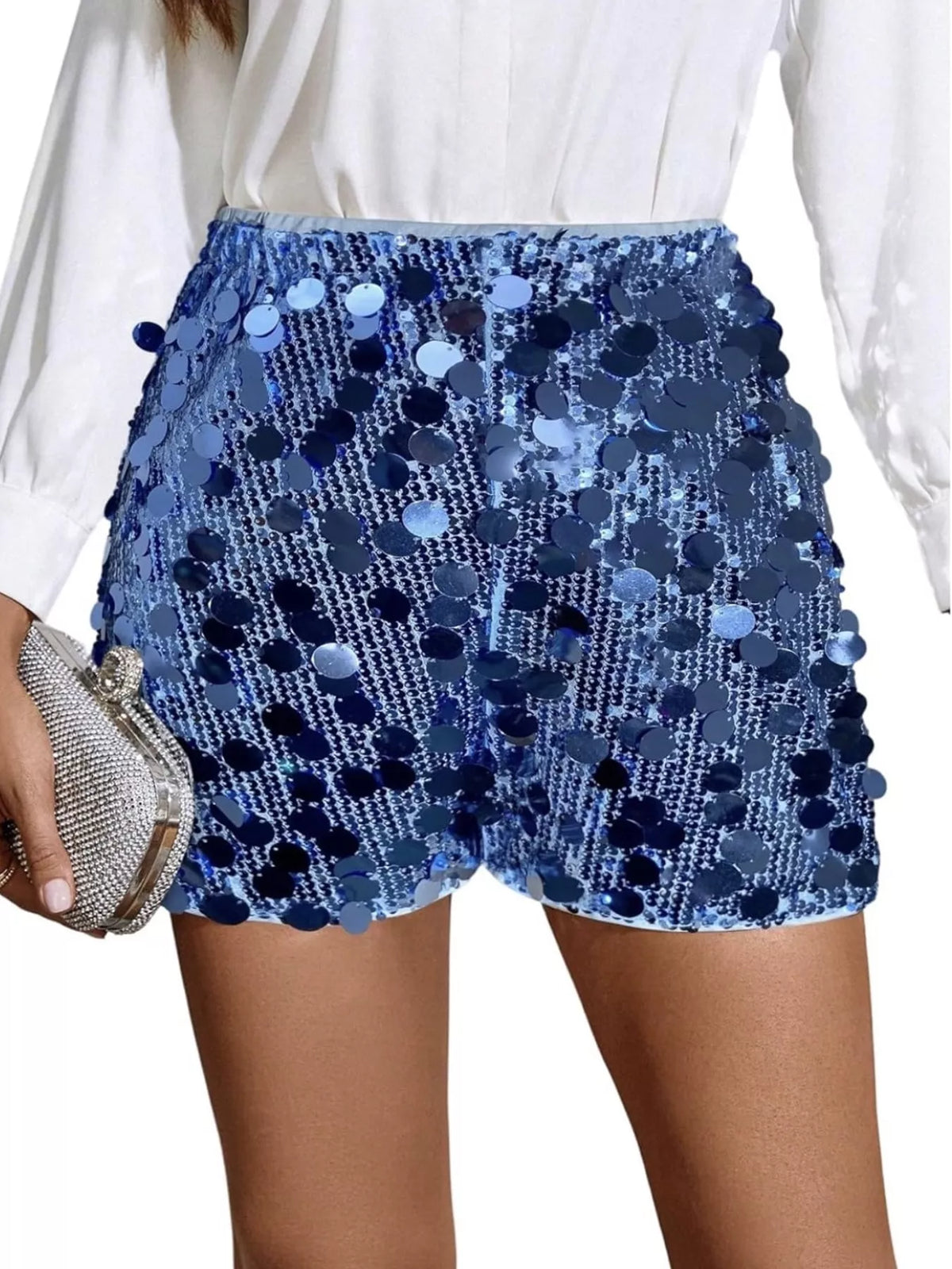 The High-Waist Sequin Shorts – image 17