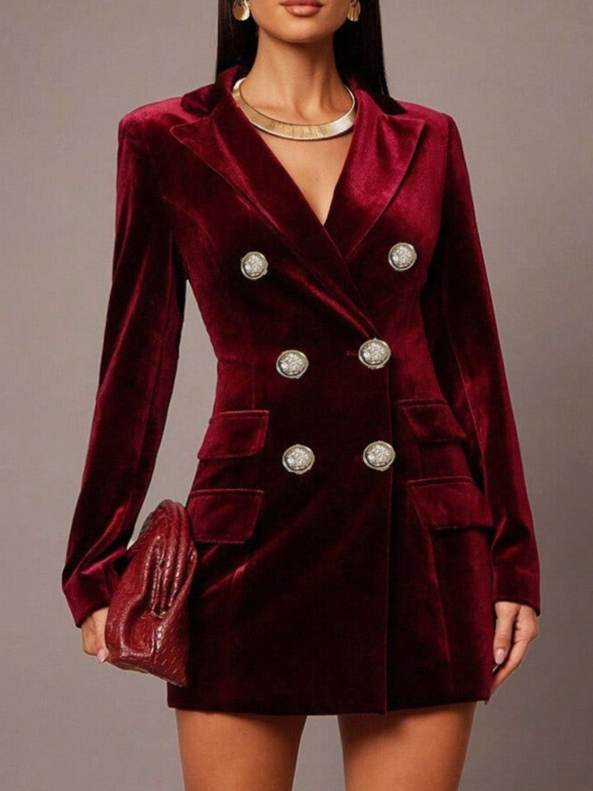 The Sovereign Velvet Blazer Dress – image 5