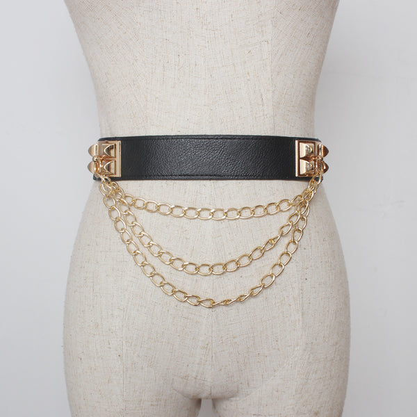 The Layered Chain Waist Belt