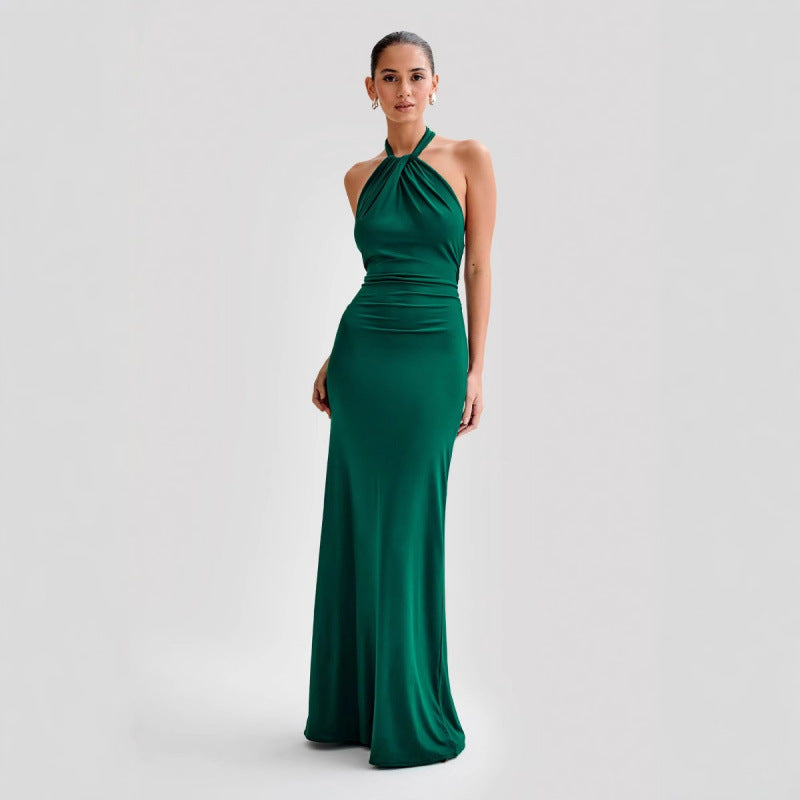 The Muse Open-Back Halter Maxi – image 8