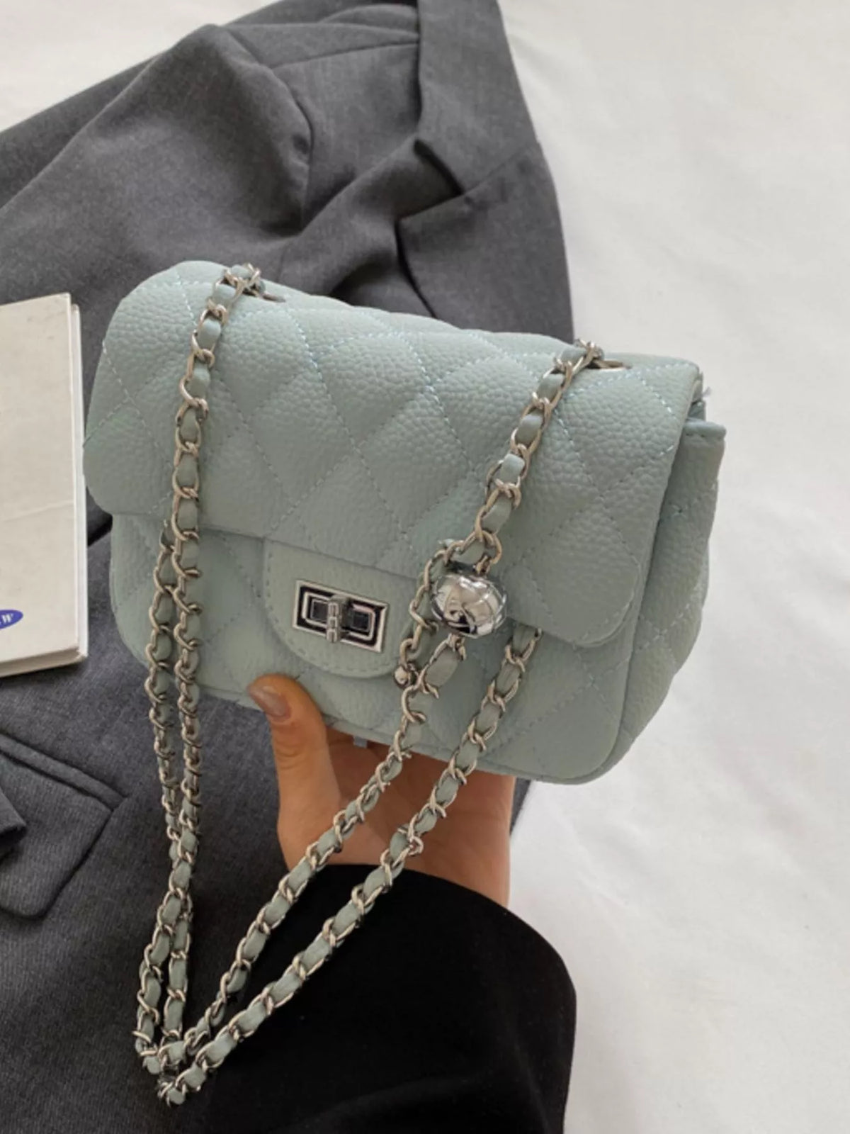 The Quilted Chain Mini Bag – image 12