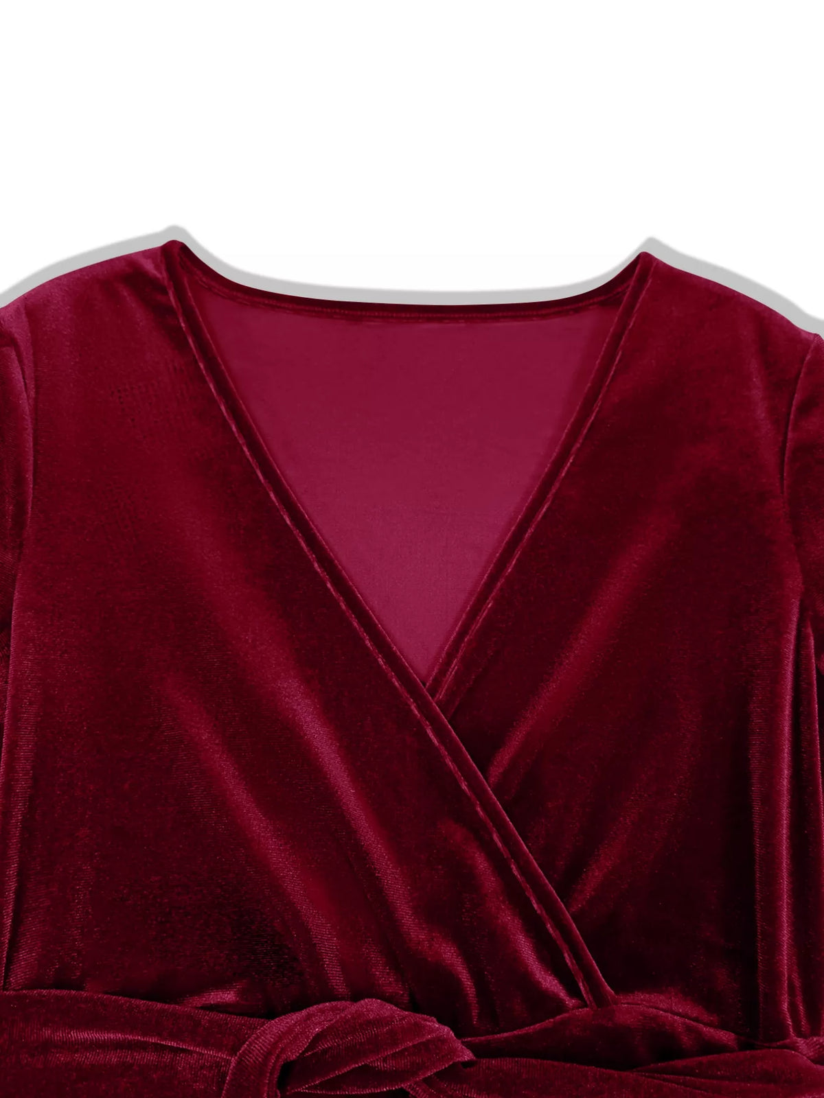 The Merlot Velvet Wrap Maxi – image 2