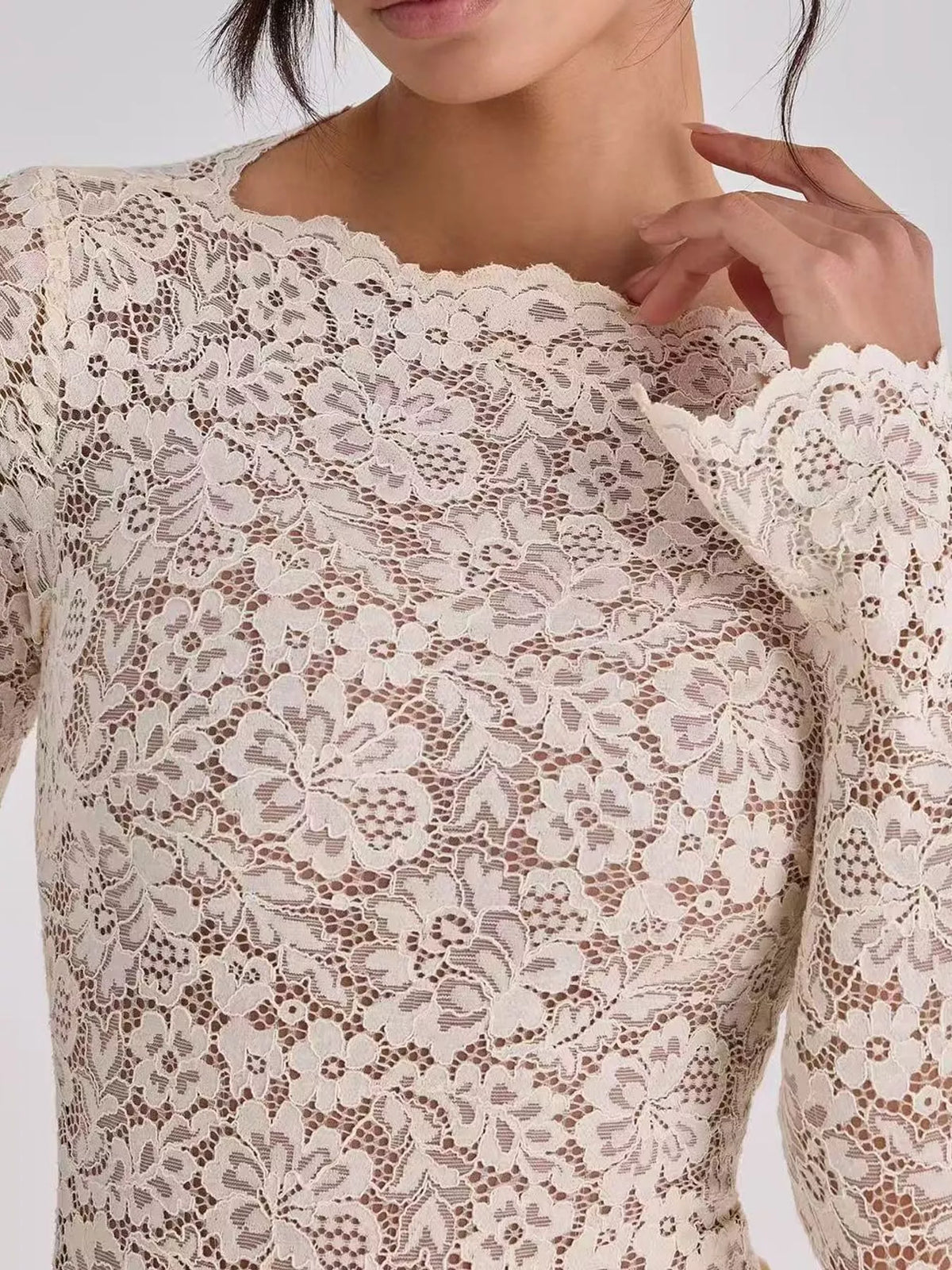 The Contessa Lace & Satin Maxi – image 14