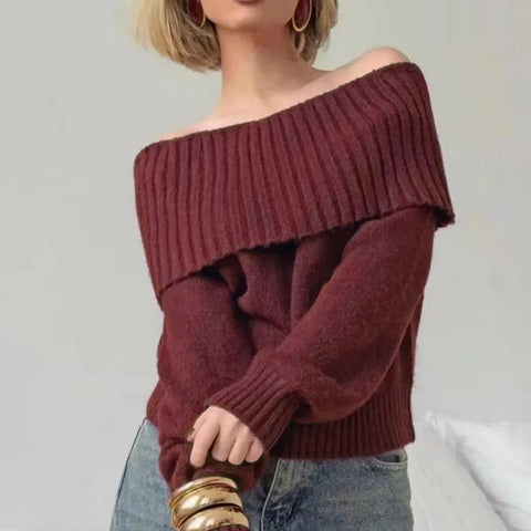 Off-shoulder knits