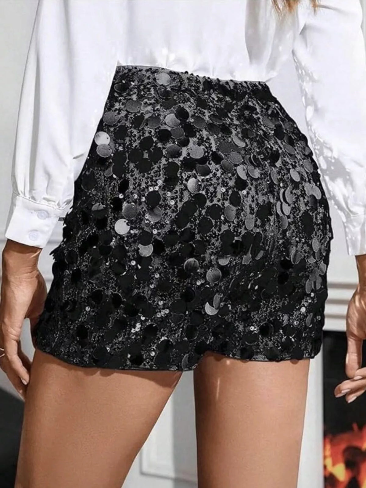 The High-Waist Sequin Shorts – image 6