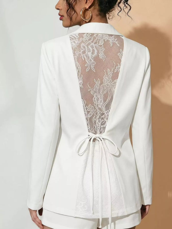 The Lace-Back Blazer