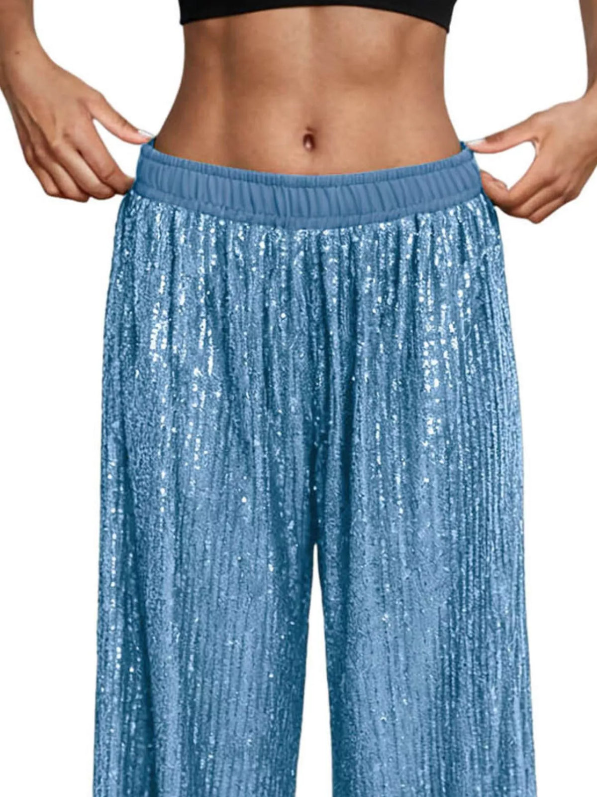 The Champagne Sequin Wide-Leg Pants – image 20