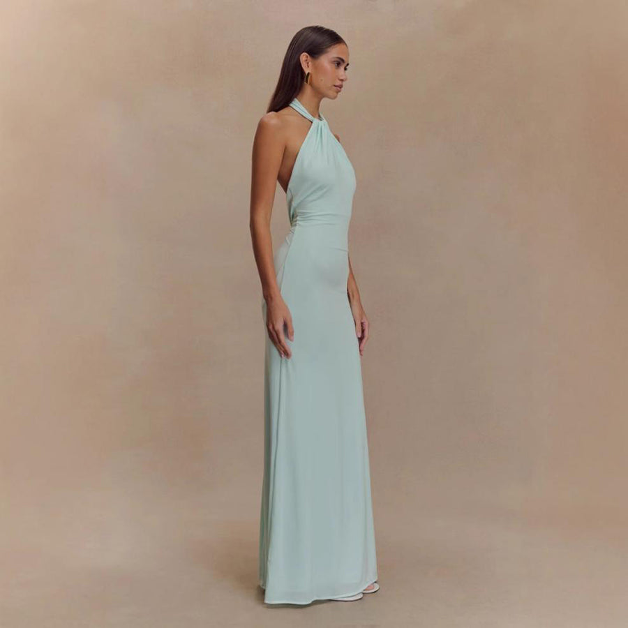 The Muse Open-Back Halter Maxi – image 2
