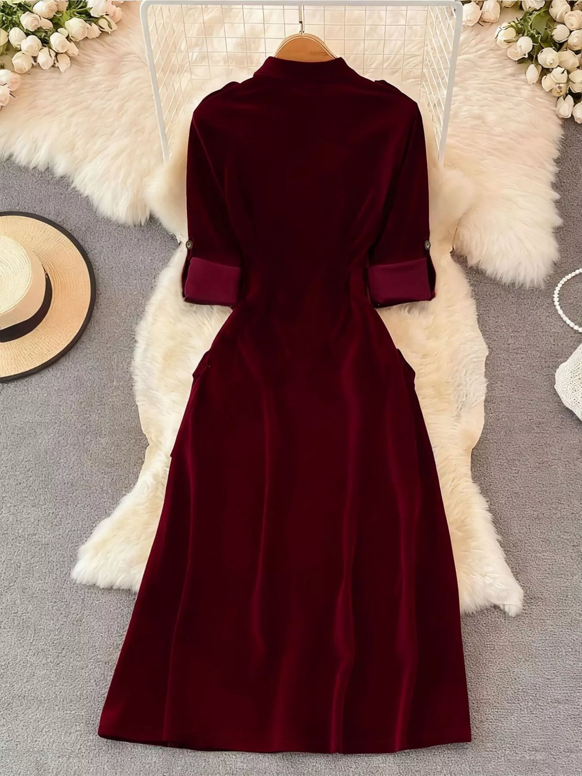 The Velvet Button-Down Midi – image 7