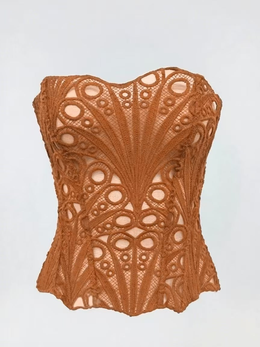 The Lace Cut-Out Corset Top – image 5