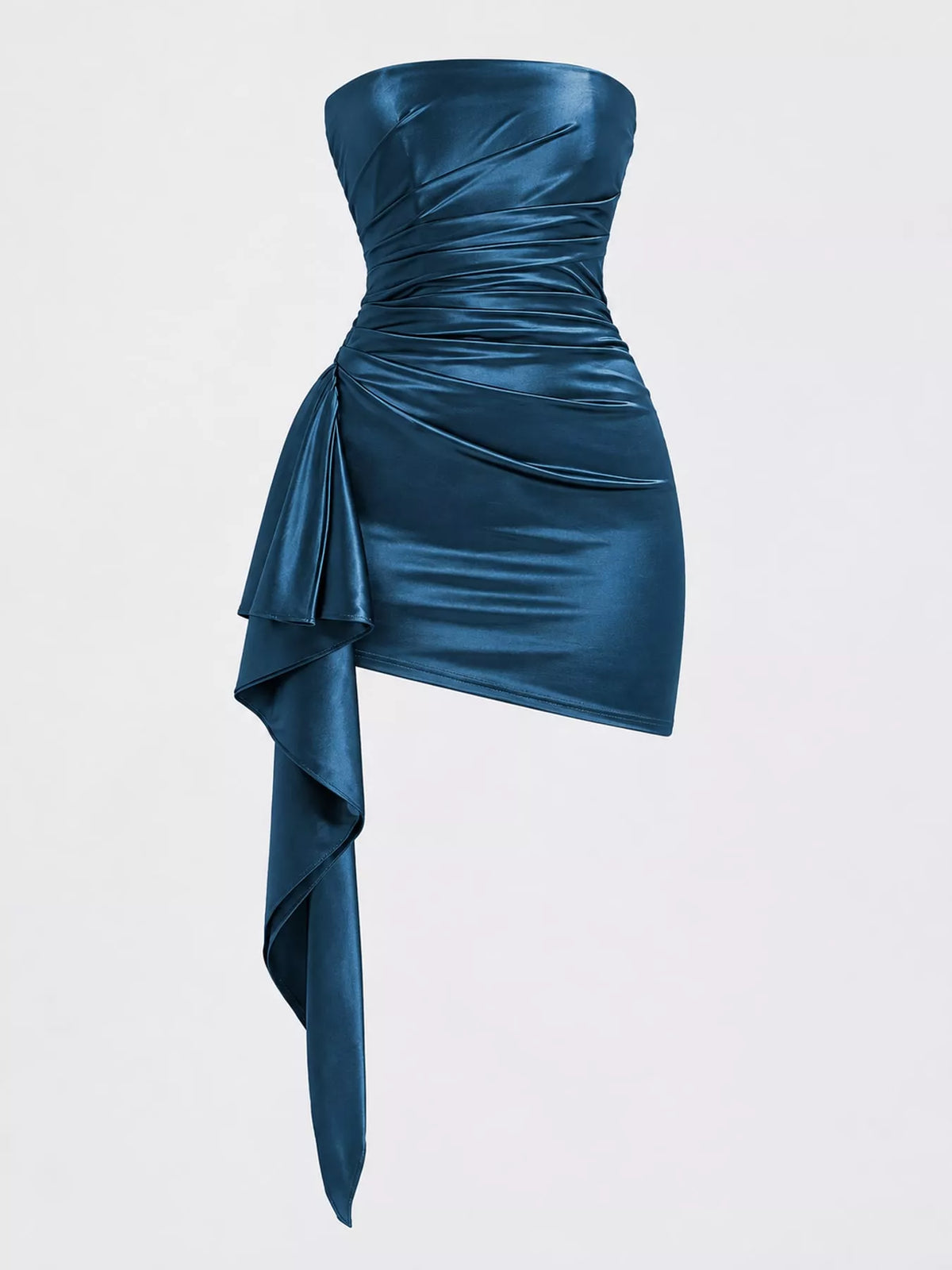 The Ruched Ruffle Strapless Mini – image 9