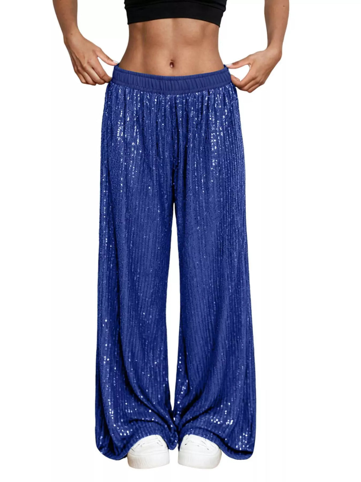 The Champagne Sequin Wide-Leg Pants – image 4
