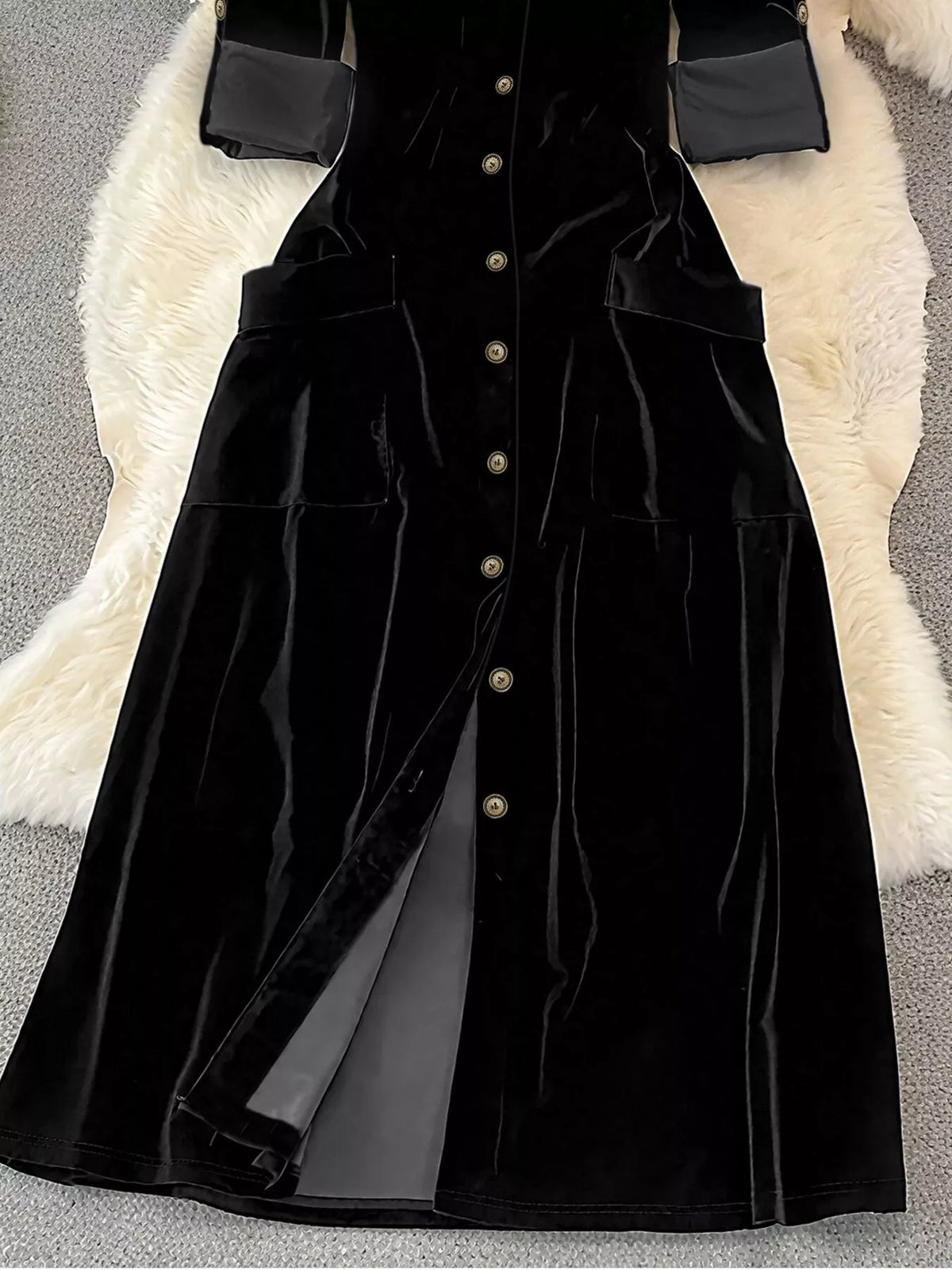 The Velvet Button-Down Midi – image 4
