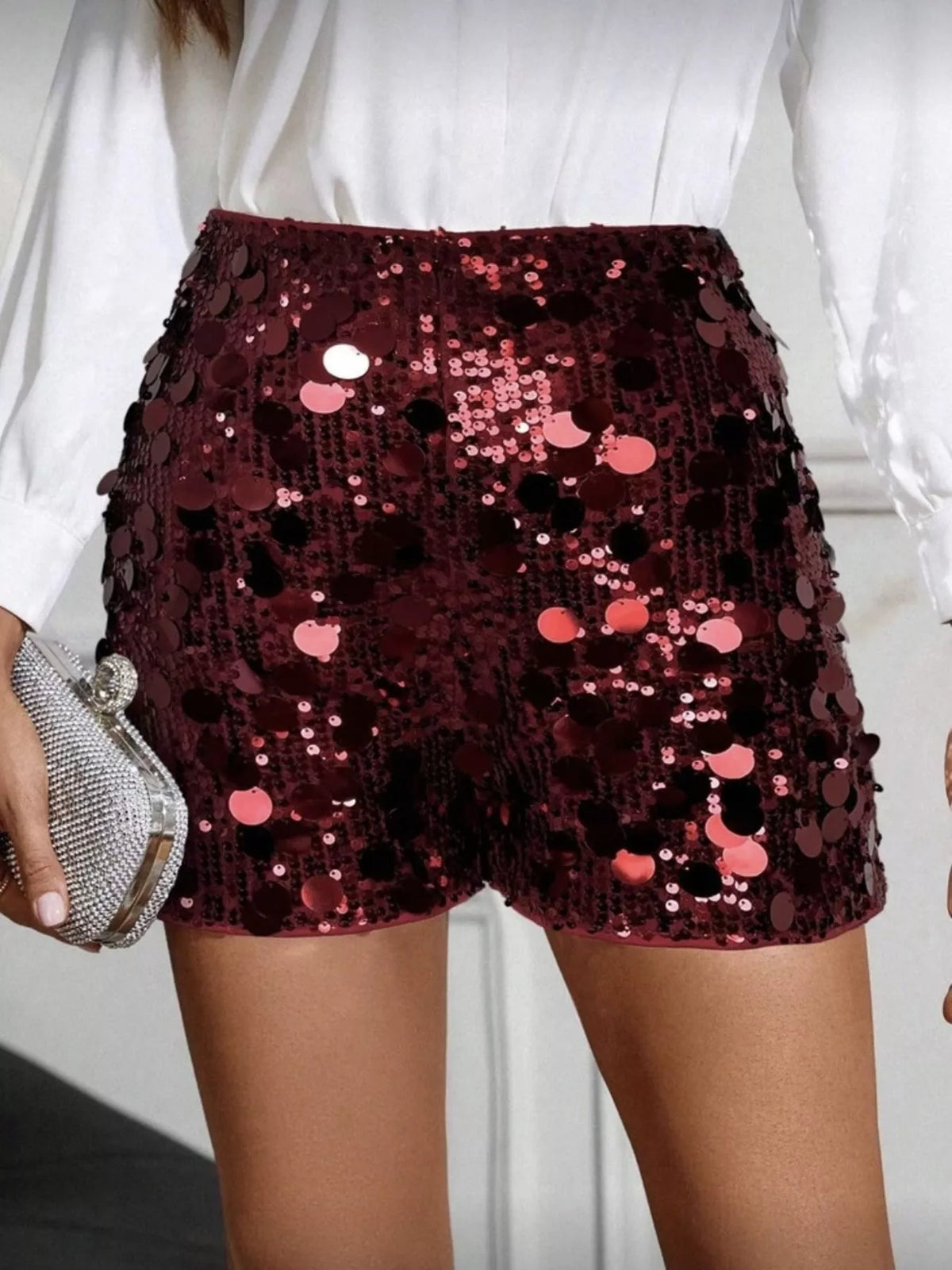 The High-Waist Sequin Shorts – image 9