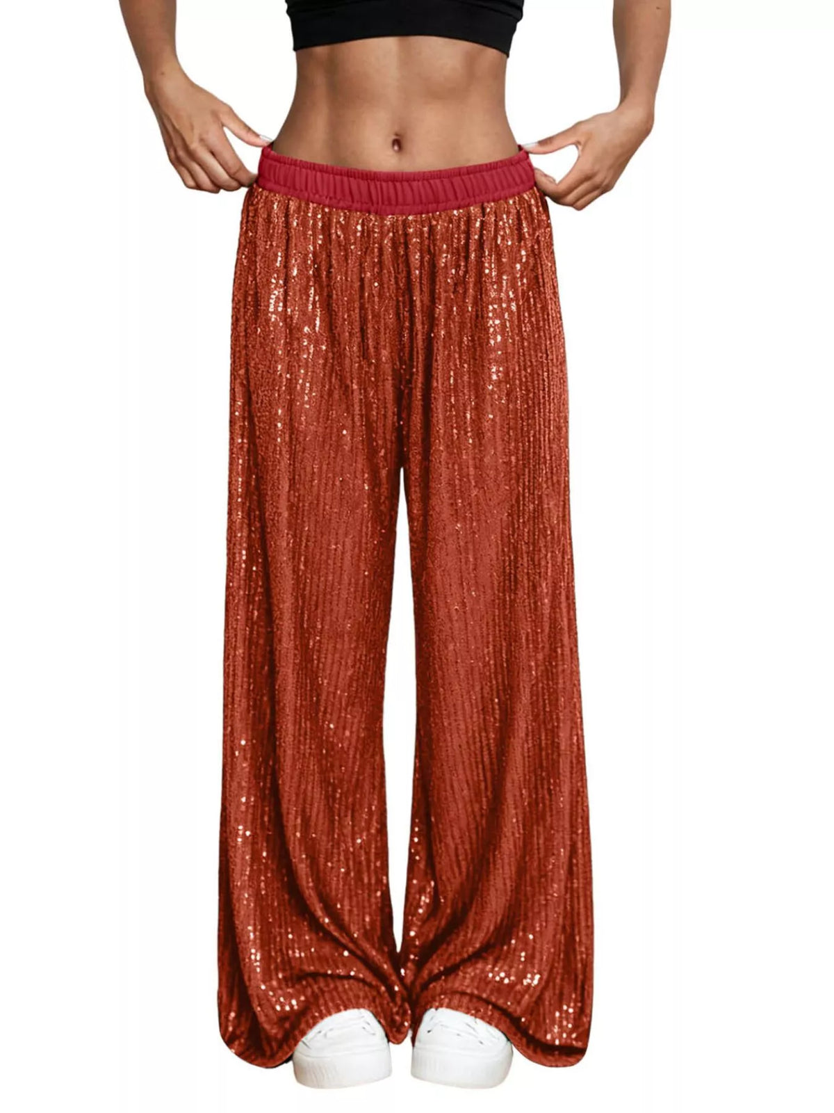 The Champagne Sequin Wide-Leg Pants – image 13