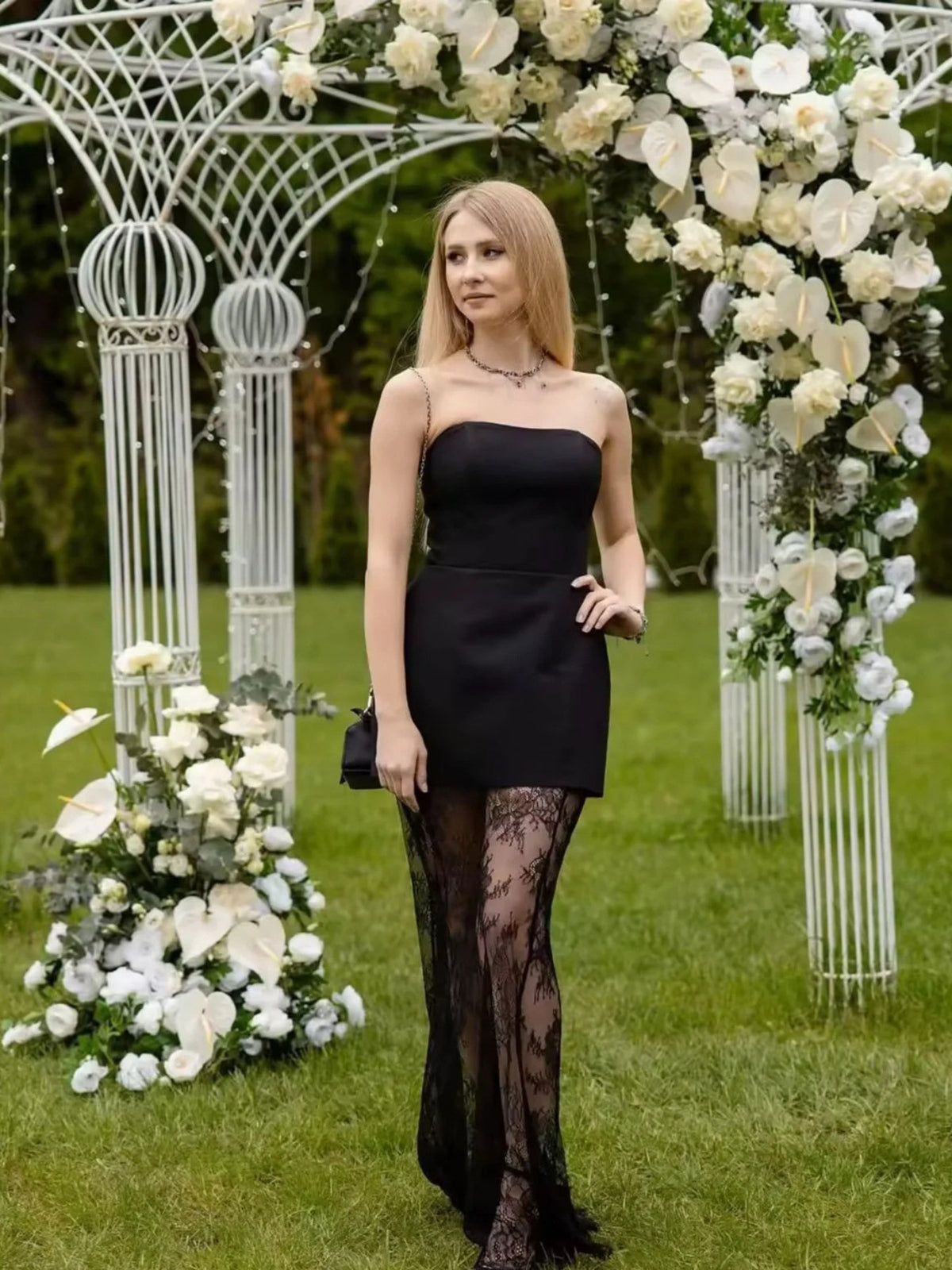 The Black Lace Skirt Set – image 6