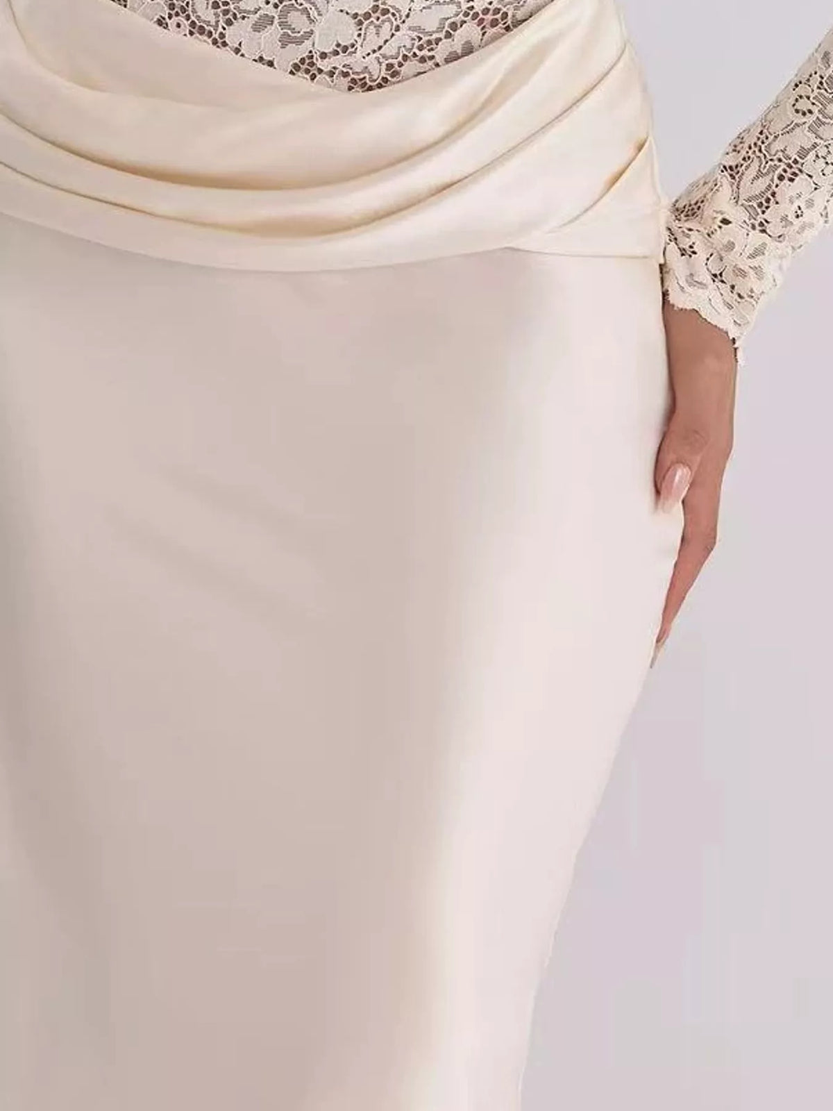 The Contessa Lace & Satin Maxi – image 16