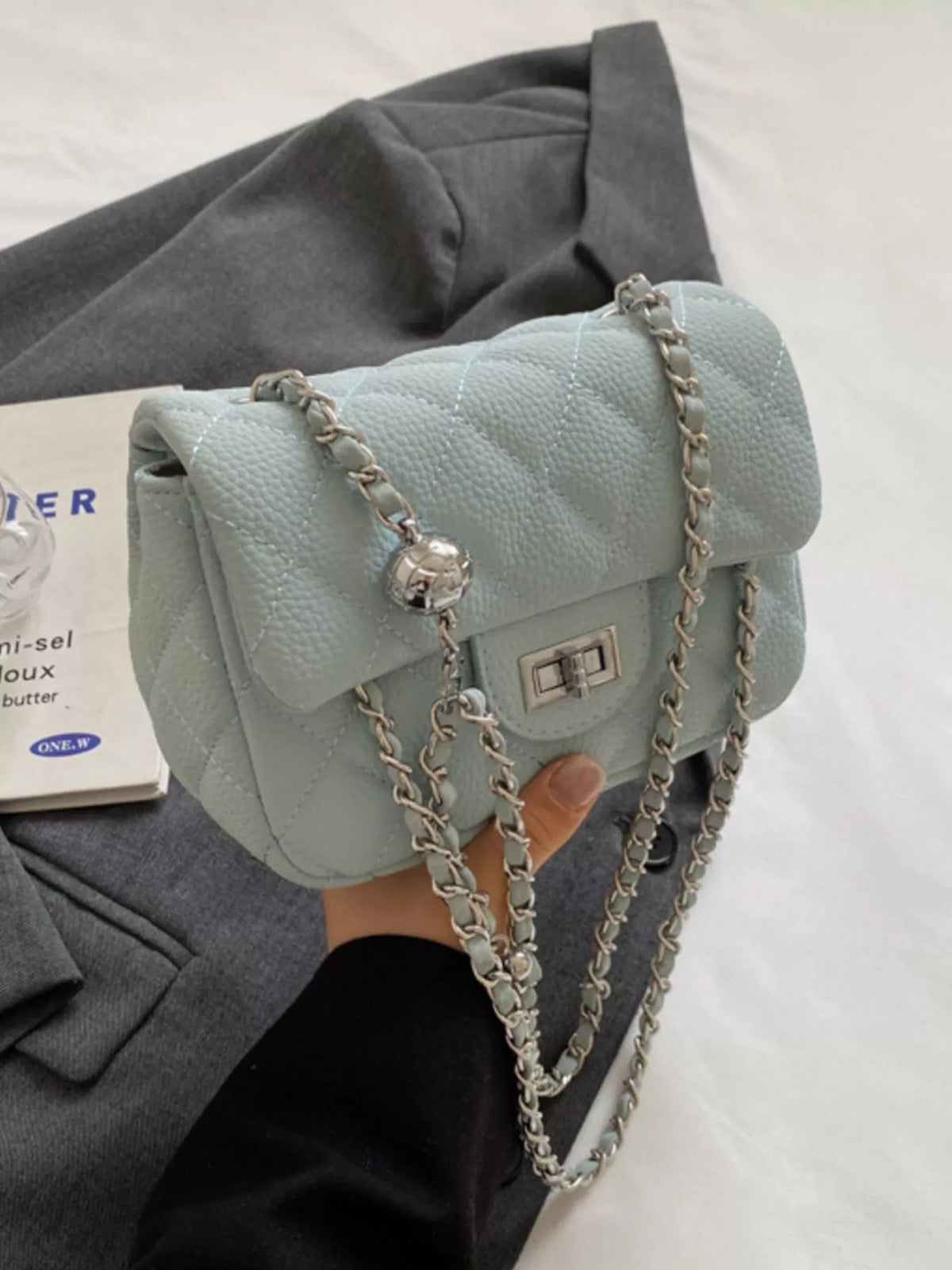The Quilted Chain Mini Bag – image 13