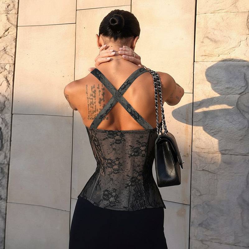 The Noir Lace Bustier Corset – image 2