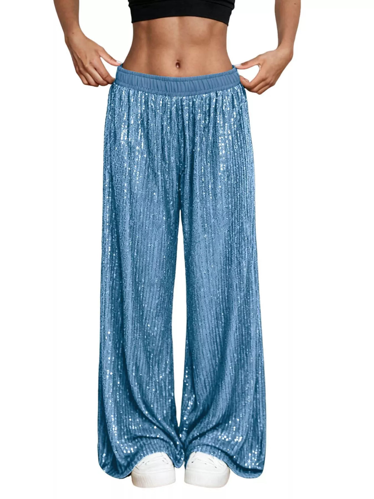 The Champagne Sequin Wide-Leg Pants – image 19