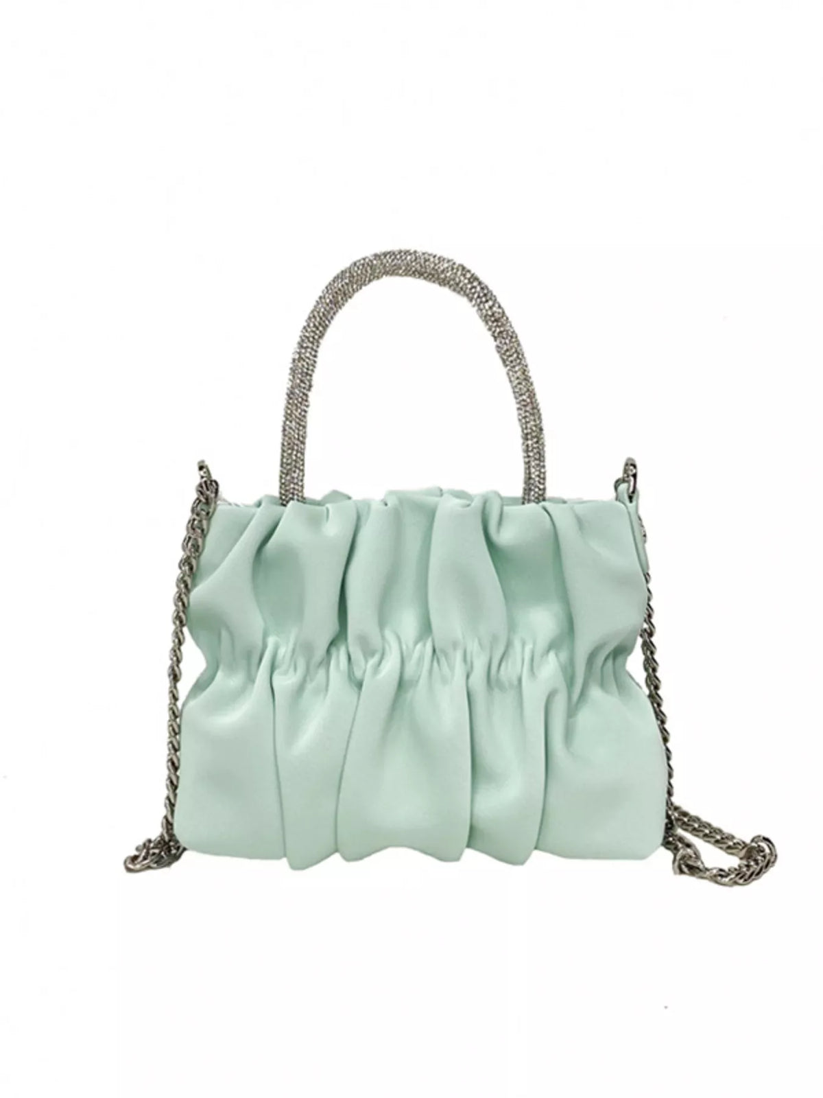 The Ruched Crystal Handle Bag – image 4