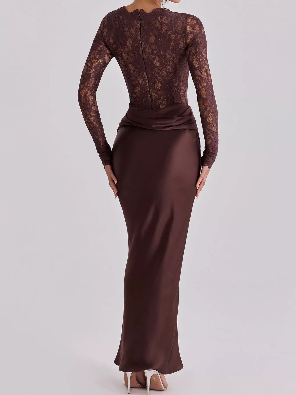 The Contessa Lace & Satin Maxi – image 8