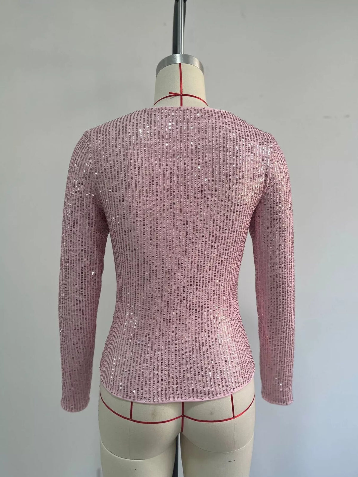 The Sequin Long-Sleeve Crop Top – image 13