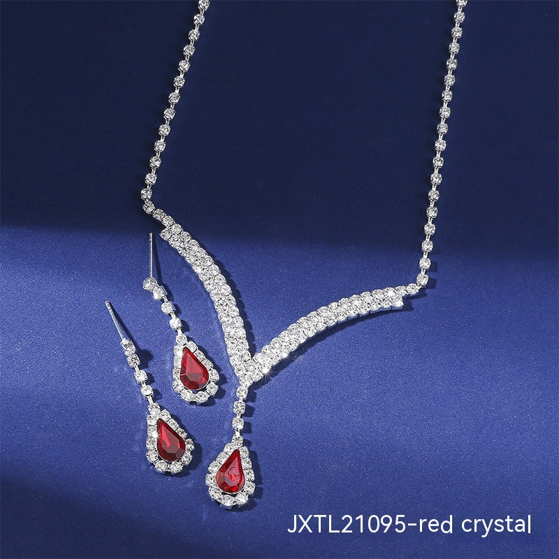 The Ruby Riviere Crystal Necklace Set – image 10