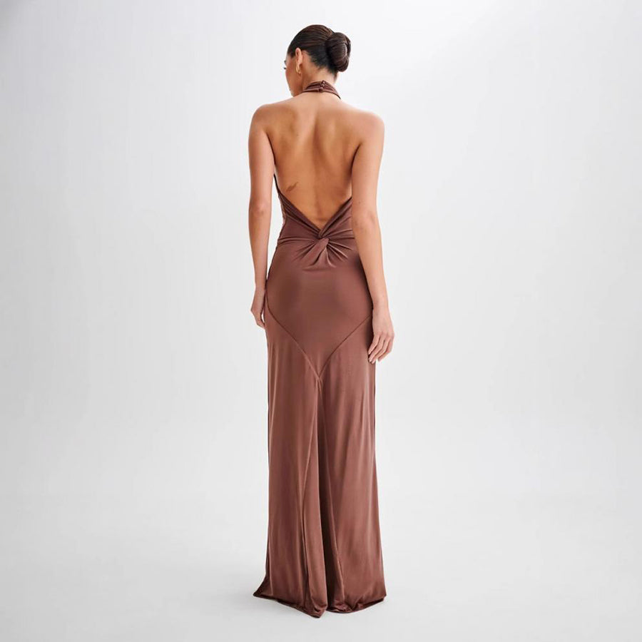 The Muse Open-Back Halter Maxi – image 5