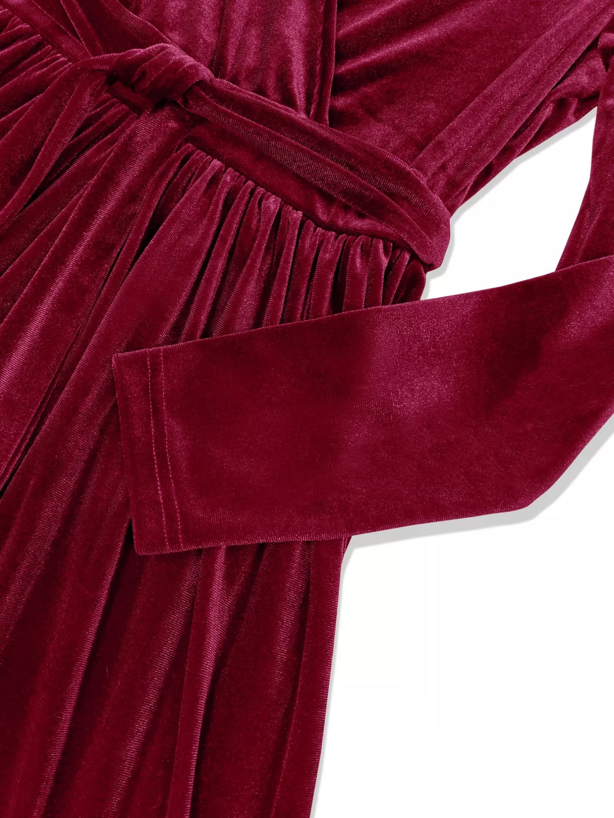 The Merlot Velvet Wrap Maxi – image 3